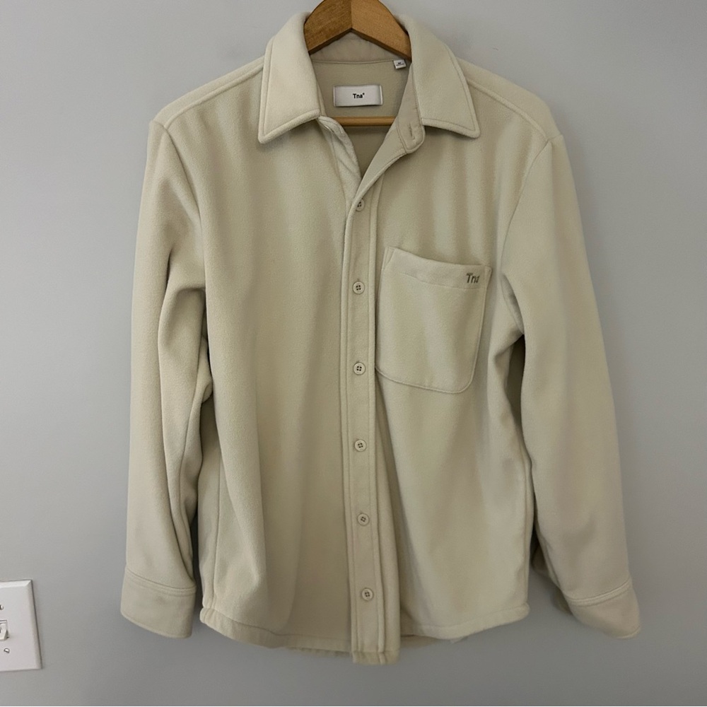Aritzia TNA Polar Shirt Jacket Fleece Button-Up Shirt‎ Shacket